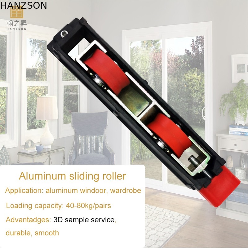 Adjustable Width Sliding Window Roller 40-80Kg/Pairs with 22*18 Size and 1 mm Thickness for Smooth Operation