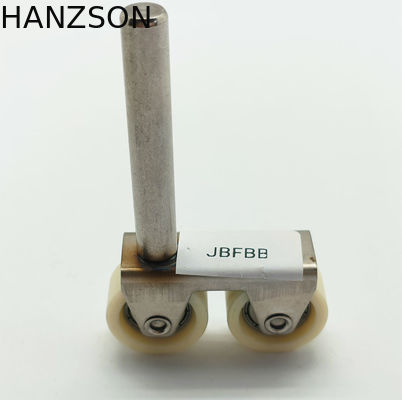 W18xH34xL42mm φέρουσα ρόδα πυλών τροχαλιών 608zz ροδών πυλών αλουμινίου γλιστρώντας